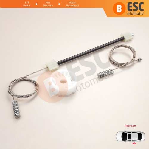 BMW 5 Serisi E60 E61 2003-2010 4/5 Kapı 51357184745 İçin Elektrikli Arka Sol Cam Kriko Tamir Seti