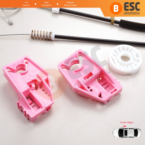 Skoda Superb MK2 B6 3T 3T4 3T5 2008-2015 5-Kapı 3T0837402 İçin Elektrikli Ön Sağ Cam Kriko Tamir Seti