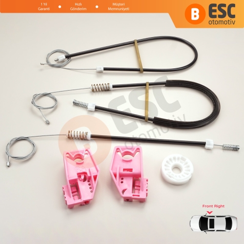 Skoda Superb MK2 B6 3T 3T4 3T5 2008-2015 5-Kapı 3T0837402 İçin Elektrikli Ön Sağ Cam Kriko Tamir Seti