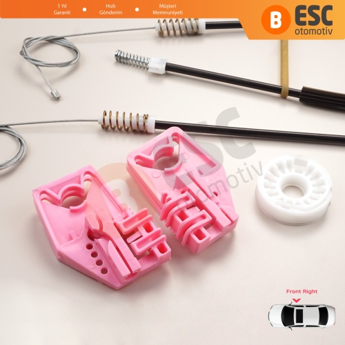 Skoda Superb MK2 B6 3T 3T4 3T5 2008-2015 5-Kapı 3T0837402 İçin Elektrikli Ön Sağ Cam Kriko Tamir Seti