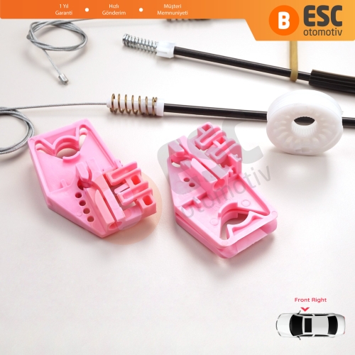 Skoda Superb MK2 B6 3T 3T4 3T5 2008-2015 5-Kapı 3T0837402 İçin Elektrikli Ön Sağ Cam Kriko Tamir Seti