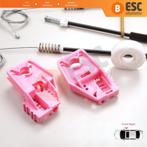 Skoda Superb MK2 B6 3T 3T4 3T5 2008-2015 5-Kapı 3T0837402 İçin Elektrikli Ön Sağ Cam Kriko Tamir Seti