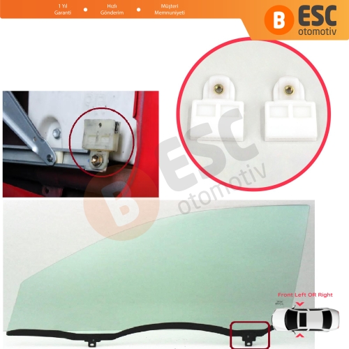 Toyota Corolla Prius Cruiser Hilux Matrix Pontiac Vibe Lexus RX İçin Kapı Cam Tutucu Taşıyıcı Kızak Klipsi