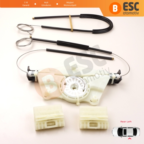 VW Touareg MK1 7L Porsche Cayenne 9PA 955 957 2002-2010 7L0839461 İçin Elektrikli Arka Sol Cam Kriko Tamir Seti