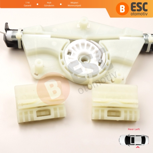 VW Touareg MK1 7L Porsche Cayenne 9PA 955 957 2002-2010 7L0839461 İçin Elektrikli Arka Sol Cam Kriko Tamir Seti