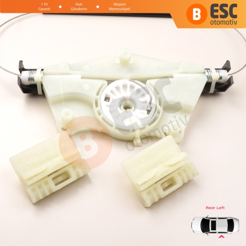 VW Touareg MK1 7L Porsche Cayenne 9PA 955 957 2002-2010 7L0839461 İçin Elektrikli Arka Sol Cam Kriko Tamir Seti
