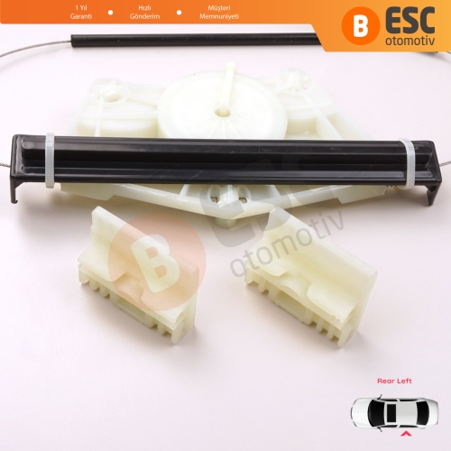VW Touareg MK1 7L Porsche Cayenne 9PA 955 957 2002-2010 7L0839461 İçin Elektrikli Arka Sol Cam Kriko Tamir Seti