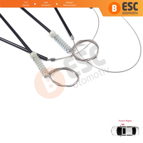 Audi A1 MK1 8X 8X1 8XK 2010-2019 3-Kapı Hatchback 8X3837461 İçin Elektrikli Ön Sağ Cam Kriko Tamir Seti