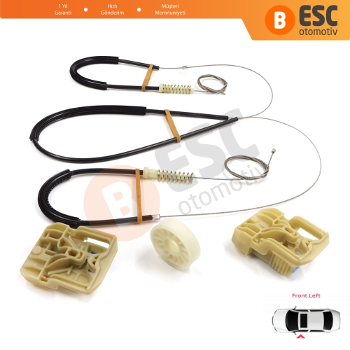 Audi Q5 SQ5 8R 8RB 2008-2018 5-Kapı 8R0837461 İçin Elektrikli Ön Sol Cam Kriko Tamir Seti