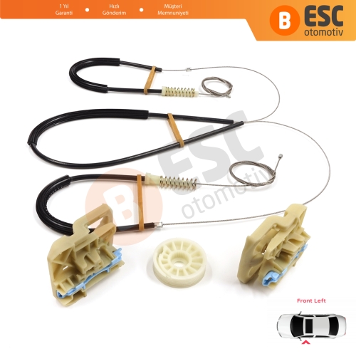 Audi Q5 SQ5 8R 8RB 2008-2018 5-Kapı 8R0837461 İçin Elektrikli Ön Sol Cam Kriko Tamir Seti