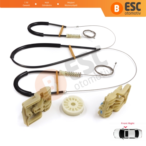 Audi Q5 SQ5 8R 8RB 2008-2018 5-Kapı 8R0837462 İçin Elektrikli Ön Sağ Cam Kriko Tamir Seti