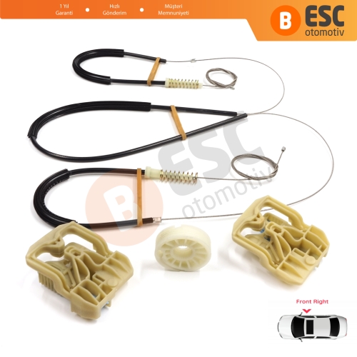 Audi Q5 SQ5 8R 8RB 2008-2018 5-Kapı 8R0837462 İçin Elektrikli Ön Sağ Cam Kriko Tamir Seti