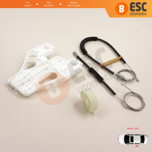 Audi Q5 SQ5 8R 8RB 2008-2018 5-Kapı 8R0839461 İçin Elektrikli Arka Sol Cam Kriko Tamir Seti