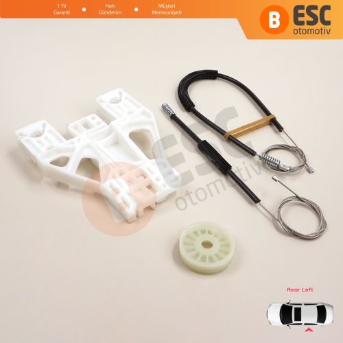 Audi Q5 SQ5 8R 8RB 2008-2018 5-Kapı 8R0839461 İçin Elektrikli Arka Sol Cam Kriko Tamir Seti