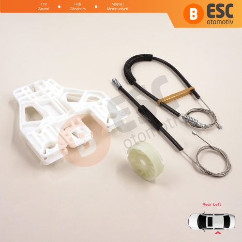 Audi Q5 SQ5 8R 8RB 2008-2018 5-Kapı 8R0839461 İçin Elektrikli Arka Sol Cam Kriko Tamir Seti