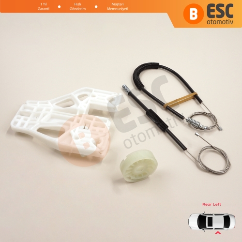 Audi Q5 SQ5 8R 8RB 2008-2018 5-Kapı 8R0839461 İçin Elektrikli Arka Sol Cam Kriko Tamir Seti