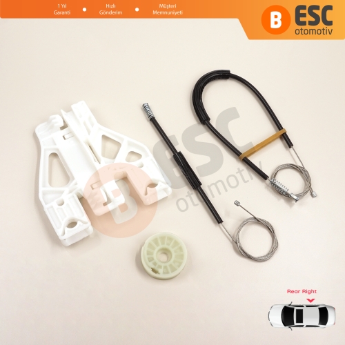 Audi Q5 SQ5 8R 8RB 2008-2018 5-Kapı 8R0839462 İçin Elektrikli Arka Sağ Cam Kriko Tamir Seti