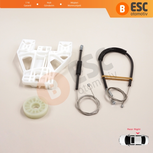 Audi Q5 SQ5 8R 8RB 2008-2018 5-Kapı 8R0839462 İçin Elektrikli Arka Sağ Cam Kriko Tamir Seti