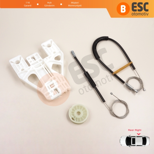 Audi Q5 SQ5 8R 8RB 2008-2018 5-Kapı 8R0839462 İçin Elektrikli Arka Sağ Cam Kriko Tamir Seti