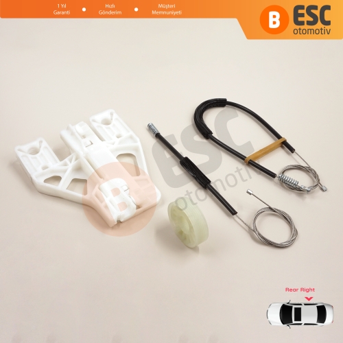 Audi Q5 SQ5 8R 8RB 2008-2018 5-Kapı 8R0839462 İçin Elektrikli Arka Sağ Cam Kriko Tamir Seti