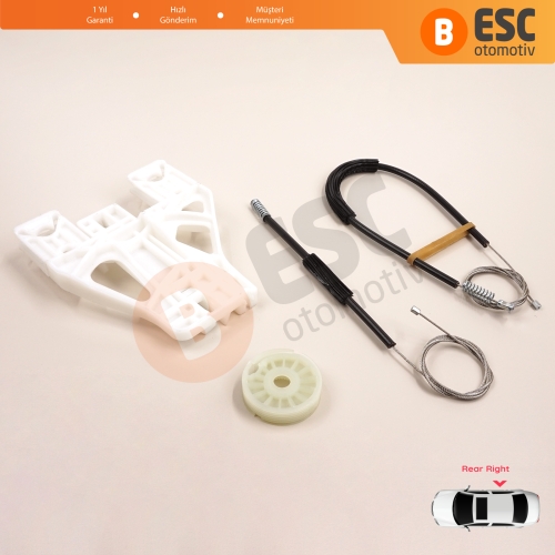 Audi Q5 SQ5 8R 8RB 2008-2018 5-Kapı 8R0839462 İçin Elektrikli Arka Sağ Cam Kriko Tamir Seti