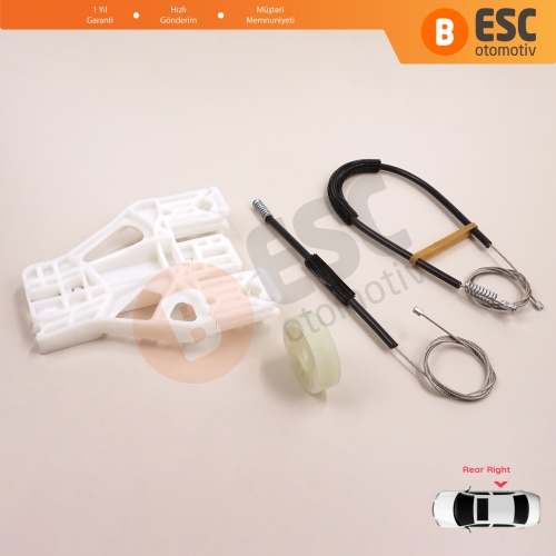 Audi Q5 SQ5 8R 8RB 2008-2018 5-Kapı 8R0839462 İçin Elektrikli Arka Sağ Cam Kriko Tamir Seti