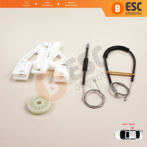 Audi Q5 SQ5 8R 8RB 2008-2018 5-Kapı 8R0839462 İçin Elektrikli Arka Sağ Cam Kriko Tamir Seti