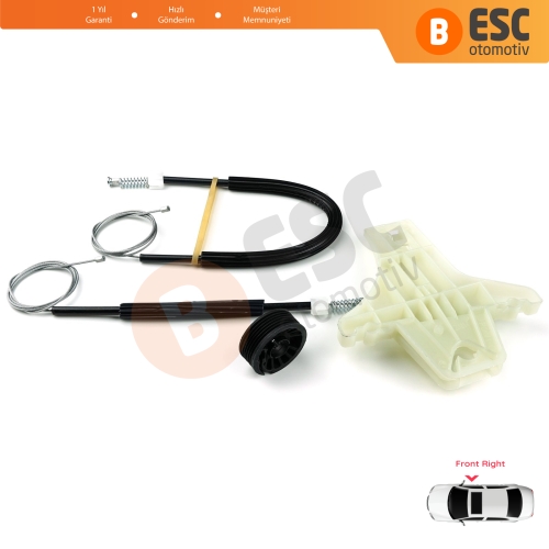 VW Amarok MK1 2H 2010-2022 4-Kapı Pickup 2H0837402 İçin Elektrikli Ön Sağ Cam Kriko Tamir Seti