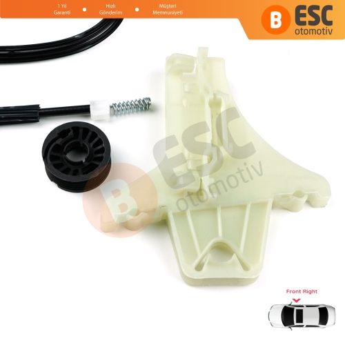 VW Amarok MK1 2H 2010-2022 4-Kapı Pickup 2H0837402 İçin Elektrikli Ön Sağ Cam Kriko Tamir Seti