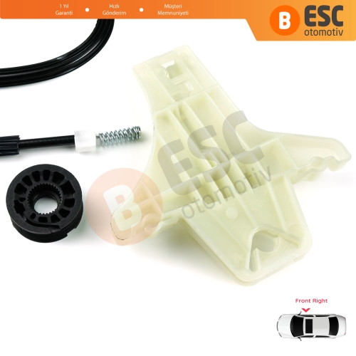 VW Amarok MK1 2H 2010-2022 4-Kapı Pickup 2H0837402 İçin Elektrikli Ön Sağ Cam Kriko Tamir Seti