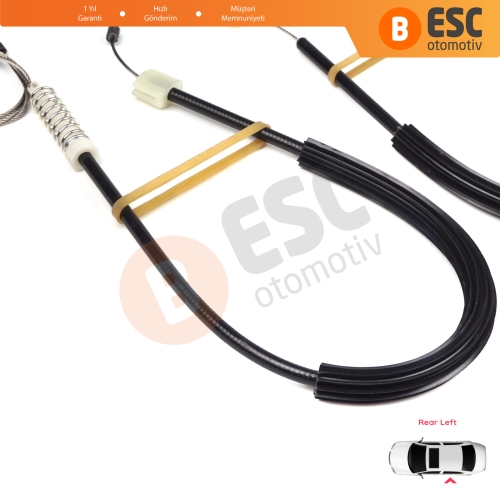 Renault Fluence L3 2009-2024 4-Kapı Sedan 827210016R İçin Elektrikli Arka Sol Cam Kriko Tamir Seti