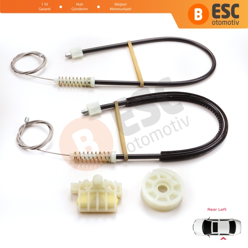 Renault Laguna MK3 X91 BT0/1 KT0/1 2007-2015 5-Kapı 827010001R İçin Elektrikli Arka Sol Cam Kriko Tamir Seti