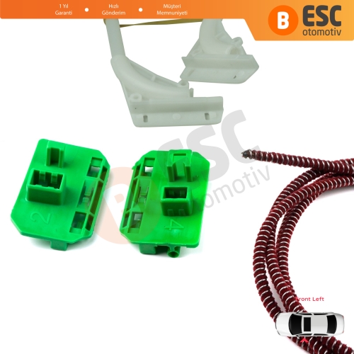 Renault Trucks Premium Kerax Midlum DAF LF 45 55 Volvo FL II FE 1400753 İçin Elektrikli Sol Cam Kriko Tamir Seti