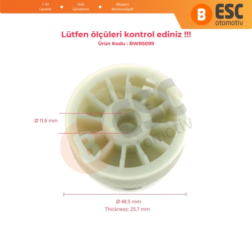 Fiat Doblo MK2 Opel Combo D İçin Sağ Kapılar Cam Kriko Tamir Makarası