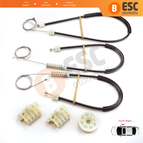 Renault Laguna MK3 X91 BT0/1 KT0/1 2007-2015 5-Kapı 807000002R İçin Elektrikli Ön Sağ Cam Kriko Tamir Seti