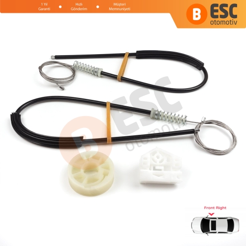 Renault Master MK3 Opel Movano B Nissan NV400 X62 Interstar 807200008R İçin Sağ Kapı Cam Kriko Tamir Seti