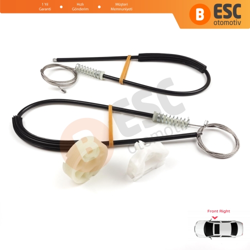 Renault Master MK3 Opel Movano B Nissan NV400 X62 Interstar 807200008R İçin Sağ Kapı Cam Kriko Tamir Seti