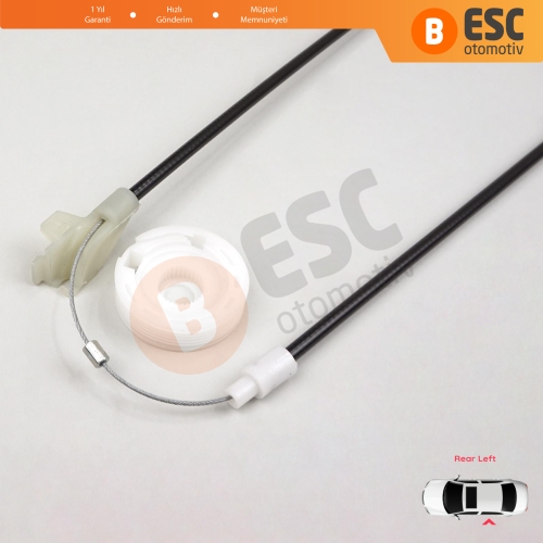 VW Golf MK3 1H1 1H5 1991-1998 5-Kapı Vento Jetta A3 1H2 1992-1999 1H4839461A İçin Elektrikli Arka Sol Kapı Cam Kriko Tamir Seti