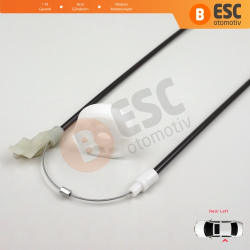 VW Golf MK3 1H1 1H5 1991-1998 5-Kapı Vento Jetta A3 1H2 1992-1999 1H4839461A İçin Elektrikli Arka Sol Kapı Cam Kriko Tamir Seti