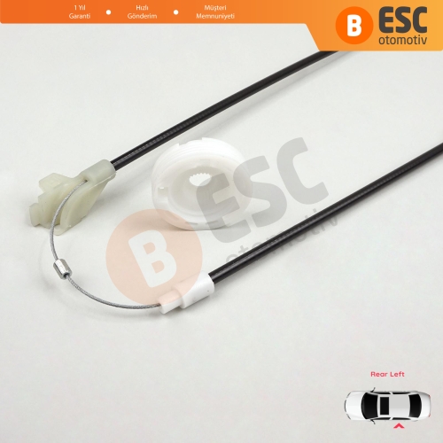 VW Golf MK3 1H1 1H5 1991-1998 5-Kapı Vento Jetta A3 1H2 1992-1999 1H4839461A İçin Elektrikli Arka Sol Kapı Cam Kriko Tamir Seti