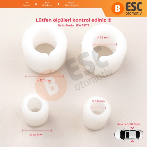 VW Skoda Seat Audi Ford Lincoln Jaguar İçin 2 Set Arka Cam Taşıyıcı Klips 22687062