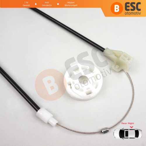 VW Golf MK3 1H1 1H5 1991-1998 5-Kapı Vento Jetta A3 1H2 1992-1999 1H4839462A İçin Elektrikli Arka Sağ Kapı Cam Kriko Tamir Seti