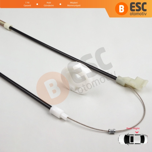 VW Golf MK3 1H1 1H5 1991-1998 5-Kapı Vento Jetta A3 1H2 1992-1999 1H4839462A İçin Elektrikli Arka Sağ Kapı Cam Kriko Tamir Seti