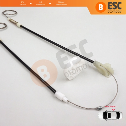 VW Golf MK3 1H1 1H5 1991-1998 5-Kapı Vento Jetta A3 1H2 1992-1999 1H4839462A İçin Elektrikli Arka Sağ Kapı Cam Kriko Tamir Seti