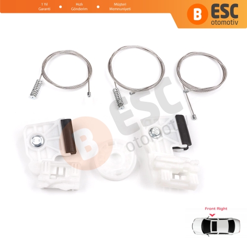 Kia Ceed MK1 ED 2006-2012 5-Kapı 824801H030 İçin Elektrikli Ön Sağ Cam Kriko Tamir Seti