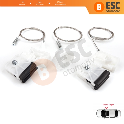 Kia Ceed MK1 ED 2006-2012 5-Kapı 824801H030 İçin Elektrikli Ön Sağ Cam Kriko Tamir Seti