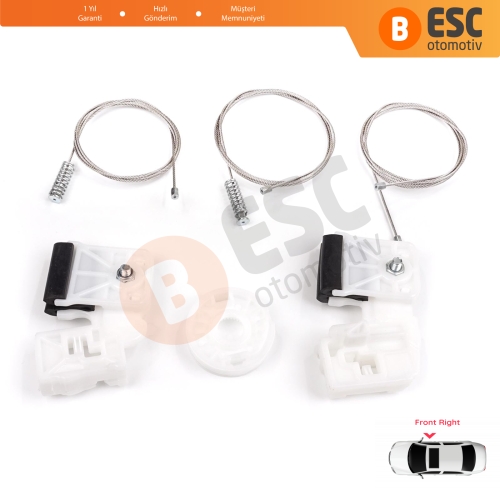 Kia Ceed MK1 ED 2006-2012 5-Kapı 824801H030 İçin Elektrikli Ön Sağ Cam Kriko Tamir Seti