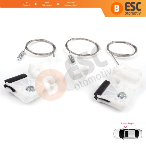 Kia Ceed MK1 ED 2006-2012 5-Kapı 824801H030 İçin Elektrikli Ön Sağ Cam Kriko Tamir Seti