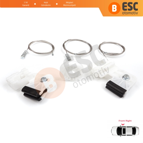 Kia Ceed MK1 ED 2006-2012 5-Kapı 824801H030 İçin Elektrikli Ön Sağ Cam Kriko Tamir Seti
