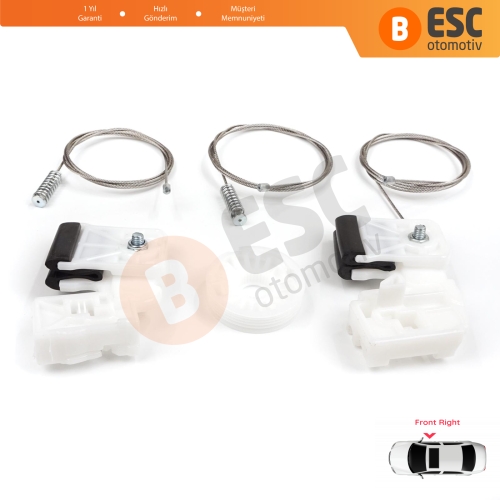 Kia Ceed MK1 ED 2006-2012 5-Kapı 824801H030 İçin Elektrikli Ön Sağ Cam Kriko Tamir Seti
